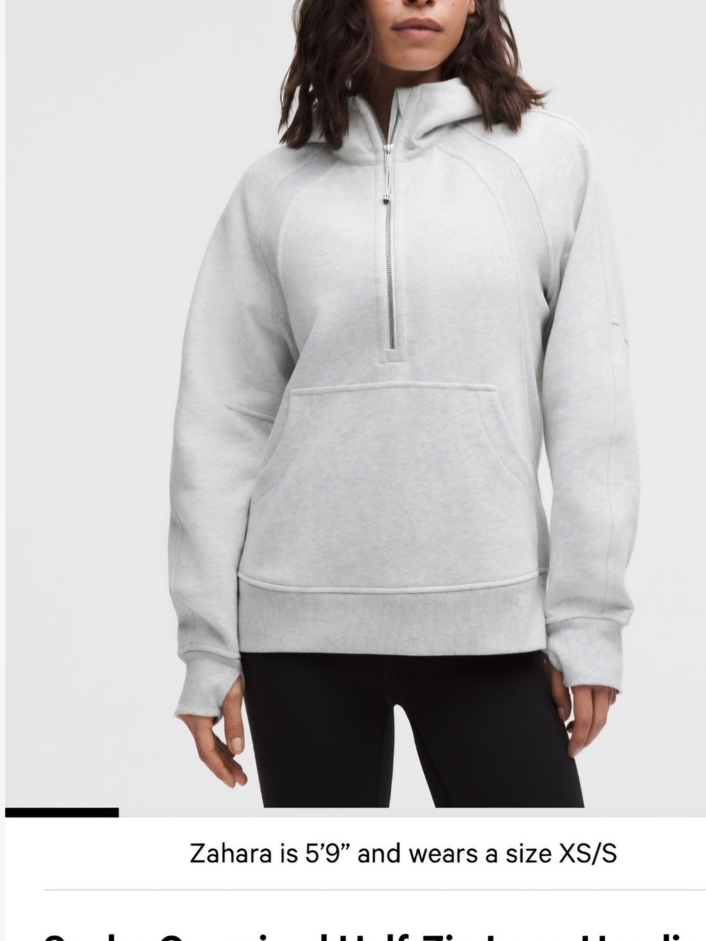 lululemon Scuba Oversized Half-Zip Hoodie Half-Zip Hoodie in Gray Size M/L